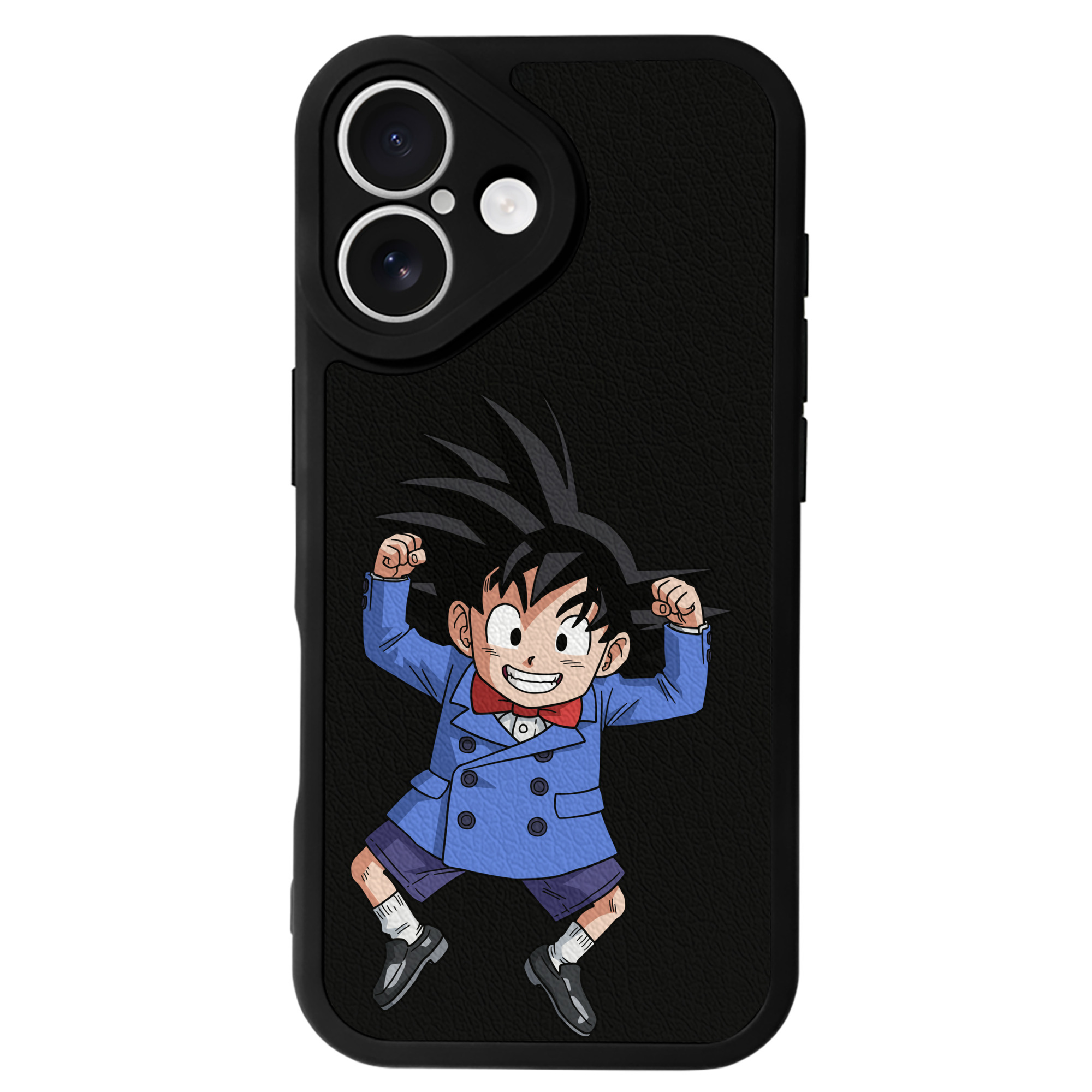 （画像用） ドラゴンボール 孫悟空（そん ごくう）Son Goku カカロット DRAGON BALL Kakarotto 【iPhone 16シリーズ対応】シリコンスマホケース（レザー調） 材質：シリコン